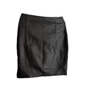 Elegant Black Leather Skirt size S gently used.